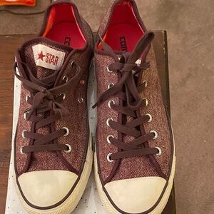 Converse All Star Burgundy Canvas Sneakers